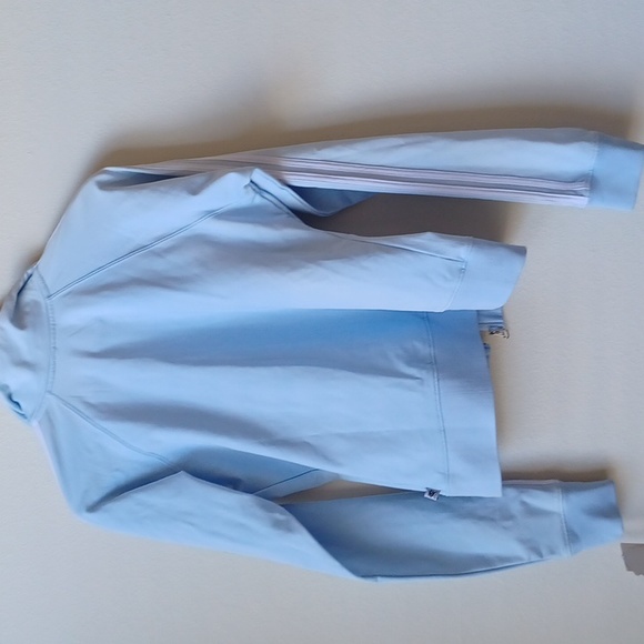 NWT Brazil Flag Warm Up Jacket Baby Blue Juniors Size XL LA Kitty - Picture 14 of 15